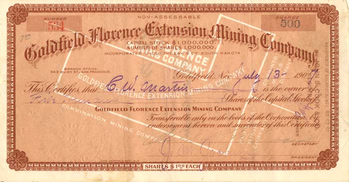 Goldfield Florence Extension Mining Co.